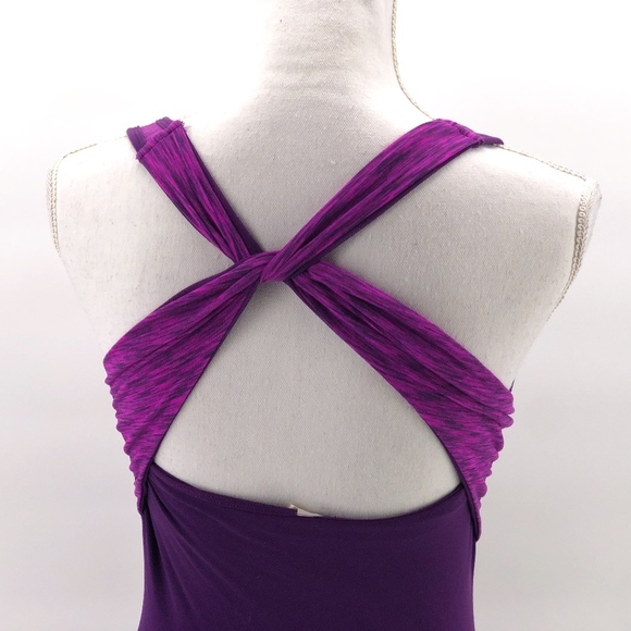 Lucy Purple Twist Sculpting Athletic Tank S - Picture 3 of 7